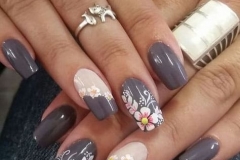 Uñas con flores 1