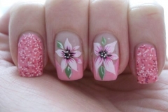 Uñas con flores 7